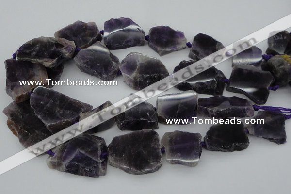 CNG1076 15.5 inches 18*25mm - 35*40mm nuggets amethyst beads