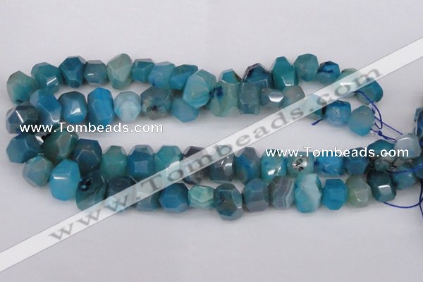 CNG1078 15.5 inches 10*14mm - 15*20mm faceted nuggets agate beads