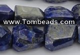 CNG1088 15.5 inches 15*20mm - 18*25mm faceted nuggets lapis lzuli beads