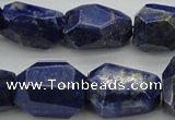 CNG1089 15.5 inches 15*20mm - 18*25mm faceted nuggets lapis lzuli beads