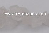 CNG1115 15.5 inches 8*12mm - 13*18mm nuggets white crystal beads