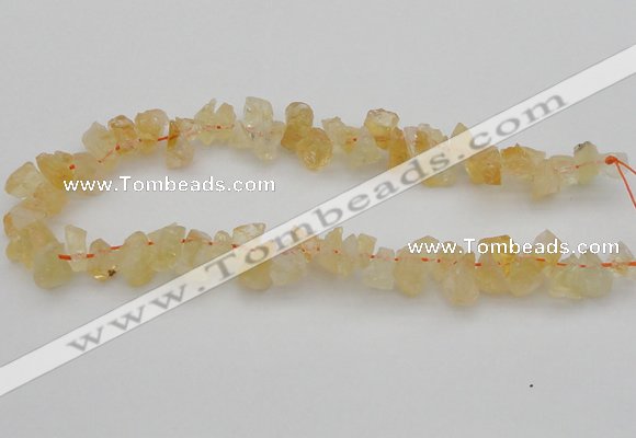 CNG1118 15.5 inches 8*12mm - 13*18mm nuggets citrine gemstone beads