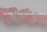 CNG1119 15.5 inches 8*12mm - 13*18mm nuggets rose quartz beads