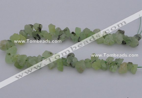 CNG1120 15.5 inches 8*12mm - 13*18mm nuggets green rutilated quartz beads