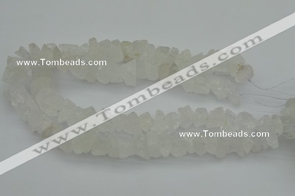 CNG1128 15.5 inches 8*12mm - 13*18mm nuggets white crystal beads