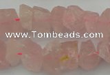 CNG1132 15.5 inches 8*12mm - 13*18mm nuggets rose quartz beads