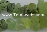 CNG1136 8*12mm - 13*18mm nuggets green rutilated quartz beads