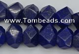 CNG1147 15.5 inches 10*14mm - 13*18mm faceted nuggets lapis lazuli beads