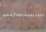 CNG1177 15.5 inches 6*14mm - 8*14mm nuggets rose quartz beads