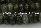 CNG1186 15.5 inches 6*14mm - 8*14mm nuggets labradorite beads