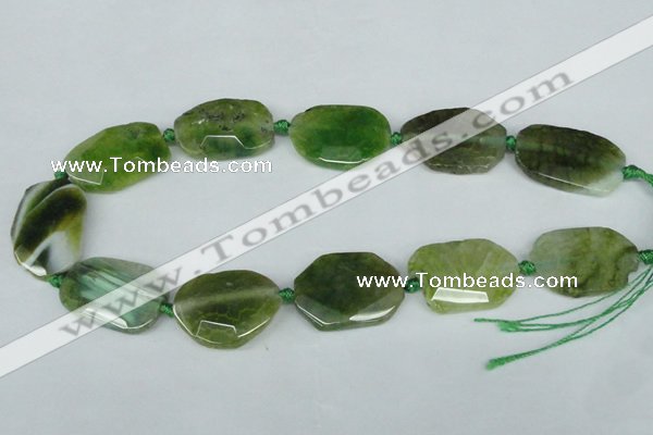 CNG1203 15.5 inches 20*30mm - 25*35mm freeform agate beads