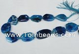 CNG1205 15.5 inches 20*30mm - 30*40mm freeform agate beads