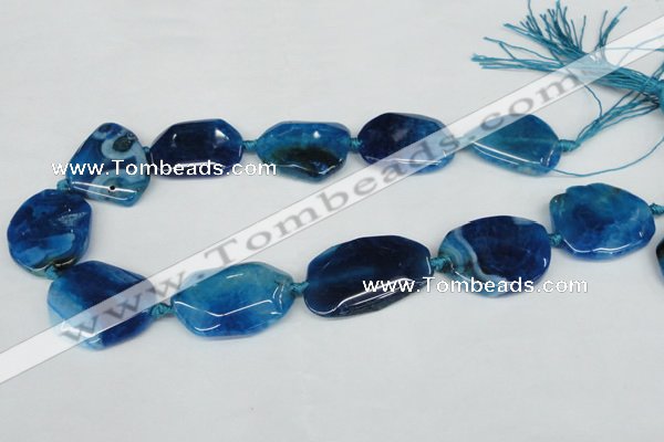 CNG1205 15.5 inches 20*30mm - 30*40mm freeform agate beads