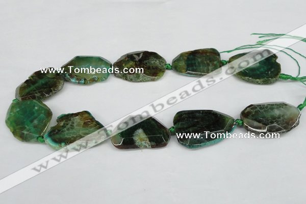 CNG1206 15.5 inches 20*30mm - 30*40mm freeform agate beads