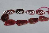 CNG1209 15.5 inches 25*35mm - 35*45mm freeform agate beads