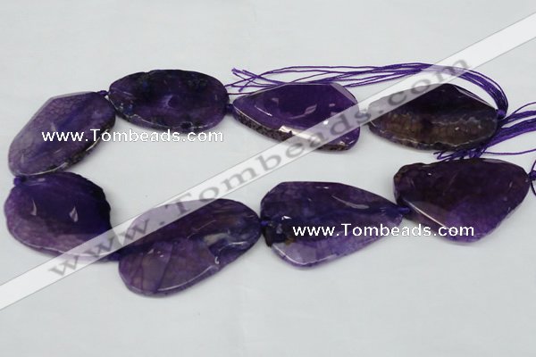 CNG1210 15.5 inches 30*45mm - 35*50mm freeform agate beads