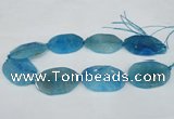 CNG1214 15.5 inches 25*40mm - 30*45mm freeform agate beads