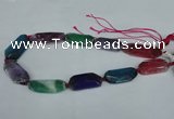 CNG1225 15.5 inches 18*30mm - 20*45mm freeform agate beads