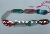 CNG1226 15.5 inches 20*35mm - 24*45mm freeform agate beads