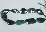 CNG1233 15.5 inches 20*35mm - 35*45mm freeform agate beads