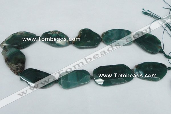 CNG1233 15.5 inches 20*35mm - 35*45mm freeform agate beads