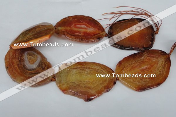 CNG1237 15.5 inches 40*50mm - 55*65mm freeform agate beads