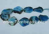 CNG1241 15.5 inches 30*40mm - 40*50mm freeform agate beads