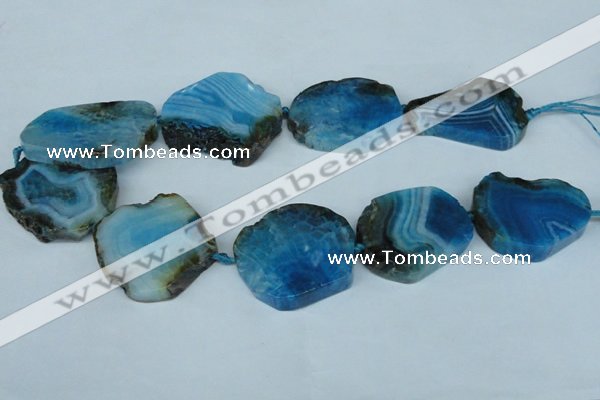 CNG1241 15.5 inches 30*40mm - 40*50mm freeform agate beads