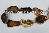 CNG1246 15.5 inches 30*50mm - 40*60mm freeform agate beads