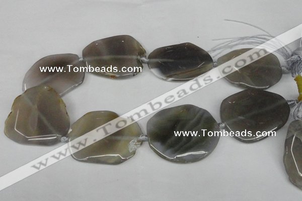 CNG1253 15.5 inches 30*40mm - 45*50mm freeform agate beads