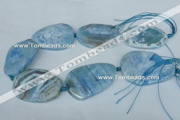 CNG1258 15.5 inches 40*50mm - 45*55mm freeform agate beads