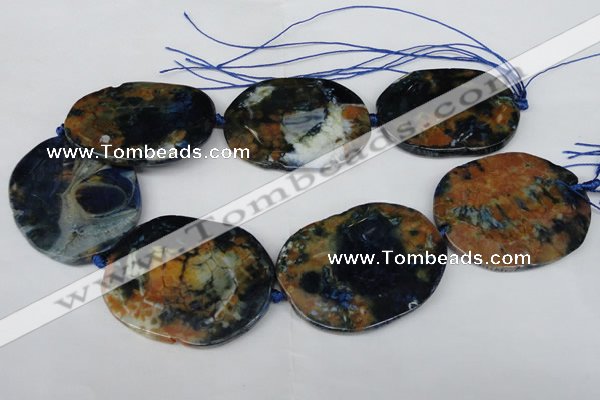 CNG1259 15.5 inches 40*50mm - 45*55mm freeform agate beads