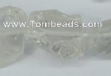 CNG1307 15.5 inches 20*25mm – 25*35mm nuggets white crystal beads