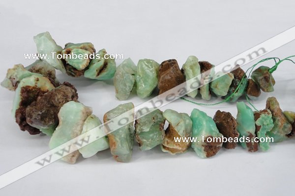 CNG1317 10*20mm – 20*40mm nuggets australia chrysoprase beads