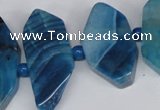 CNG1396 15.5 inches 15*25mm - 20*40mm wand agate gemstone beads