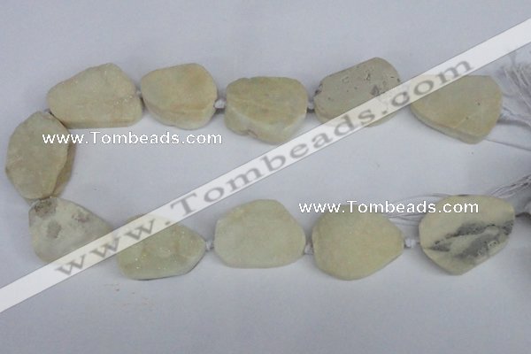 CNG1415 15.5 inches 25*35mm - 30*40mm freeform agate beads