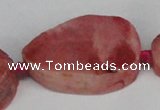 CNG1417 15.5 inches 25*35mm - 30*40mm freeform agate beads