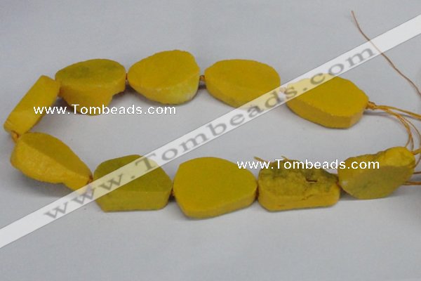 CNG1419 15.5 inches 25*35mm - 30*40mm freeform agate beads