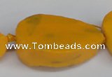 CNG1420 15.5 inches 25*35mm - 30*40mm freeform agate beads