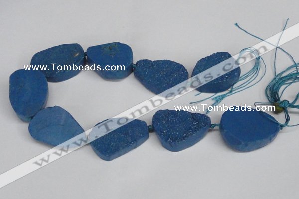 CNG1421 15.5 inches 25*35mm - 30*40mm freeform agate beads