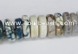 CNG1444 15.5 inches 6*15mm - 8*15mm nuggets agate gemstone beads