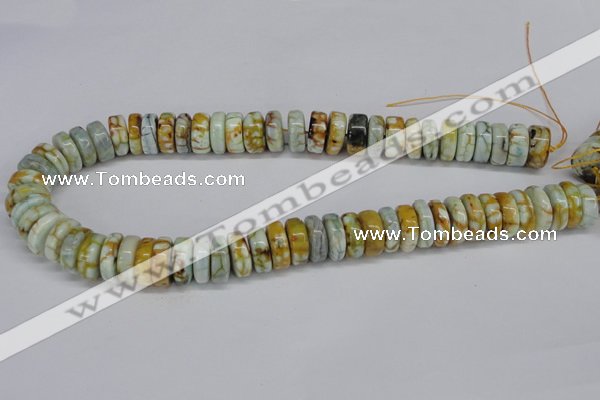 CNG1445 15.5 inches 6*15mm - 8*15mm nuggets agate gemstone beads