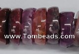 CNG1457 15.5 inches 8*25mm - 12*25mm nuggets agate gemstone beads