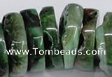 CNG1466 15.5 inches 12*35mm nuggets agate gemstone beads