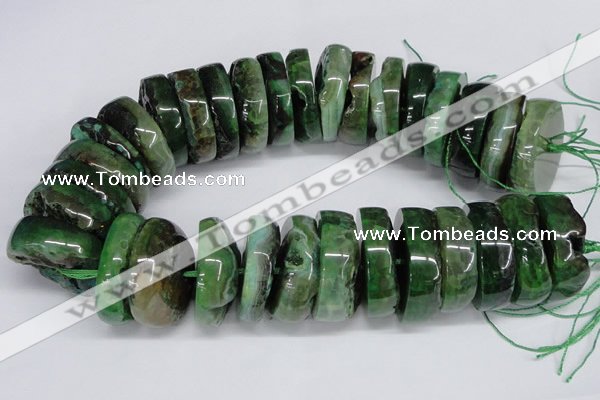 CNG1466 15.5 inches 12*35mm nuggets agate gemstone beads