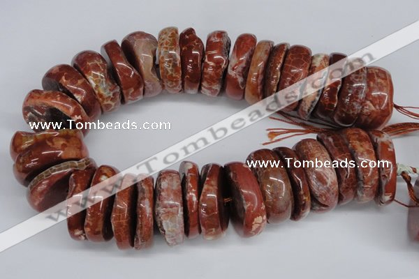 CNG1468 15.5 inches 12*35mm nuggets agate gemstone beads