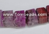 CNG1476 15.5 inches 8*15mm - 12*15mm nuggets agate gemstone beads