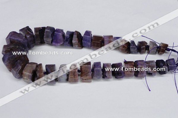 CNG1484 15.5 inches 10*15mm - 12*25mm nuggets agate gemstone beads