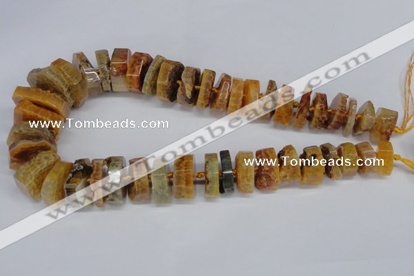 CNG1486 15.5 inches 10*15mm - 12*25mm nuggets agate gemstone beads