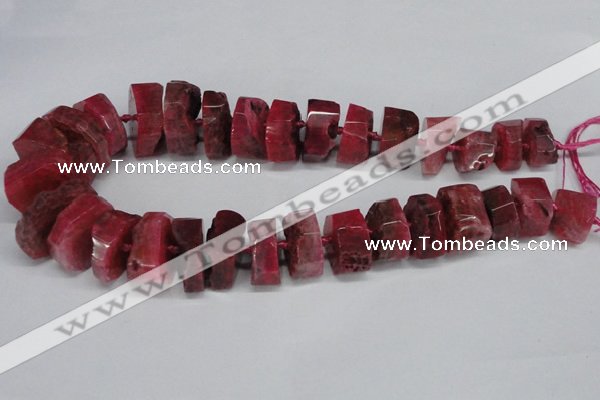 CNG1487 15.5 inches 10*15mm - 12*25mm nuggets agate gemstone beads